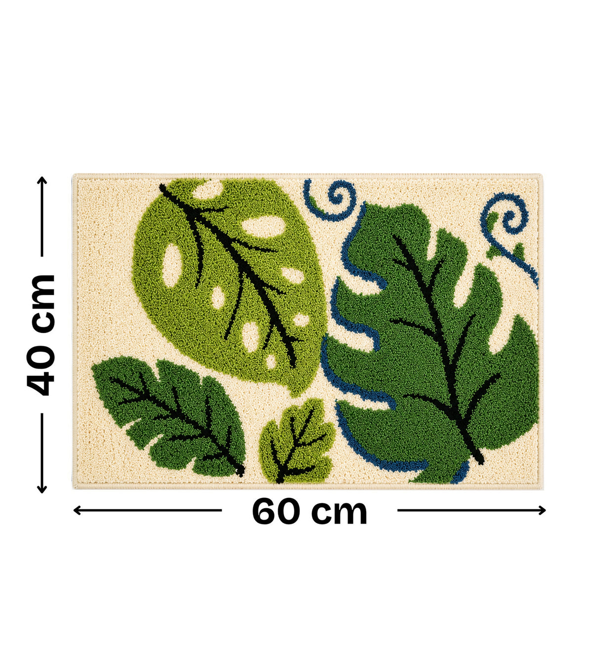 Jade Microfiber Anti Skid Super Absorbent Bathmat - Decovia