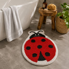 Red Aunt Microfiber Anti Skid Super Absorbent Bathmat - Decovia