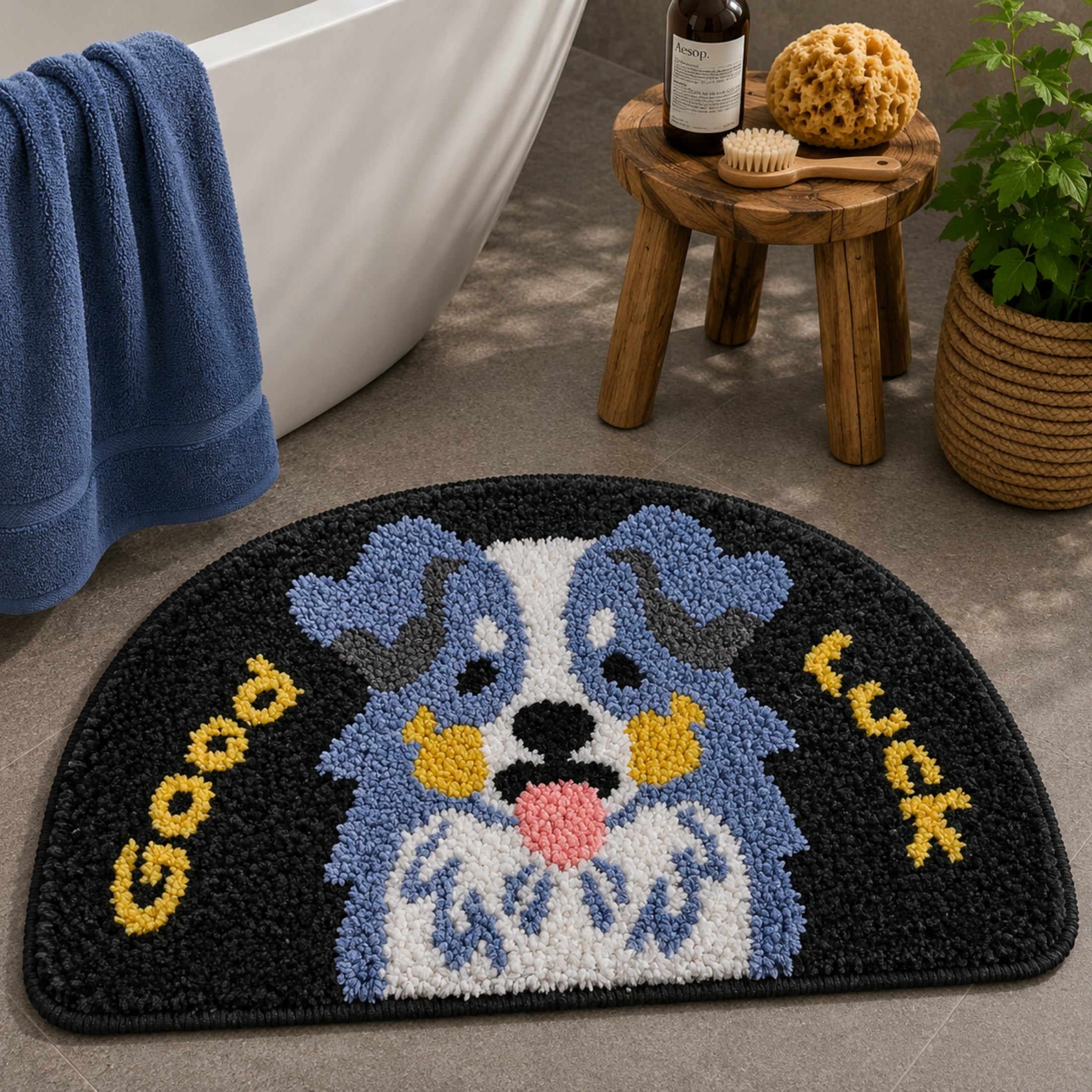 GoodLuck Microfiber Anti Skid Super Absorbent Bathmat - Decovia