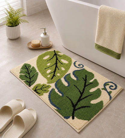 Jade Microfiber Anti Skid Super Absorbent Bathmat - Decovia
