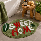 Sweet Home Microfiber Anti Skid Super Absorbent Bathmat - Decovia
