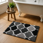 Geomatric Microfiber Anti Skid Super Absorbent Bathmat - Decovia
