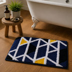 Triangle Microfiber Anti Skid Super Absorbent Bathmat - Decovia