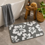 Butterfly Microfiber Anti Skid Super Absorbent Bathmat - Decovia