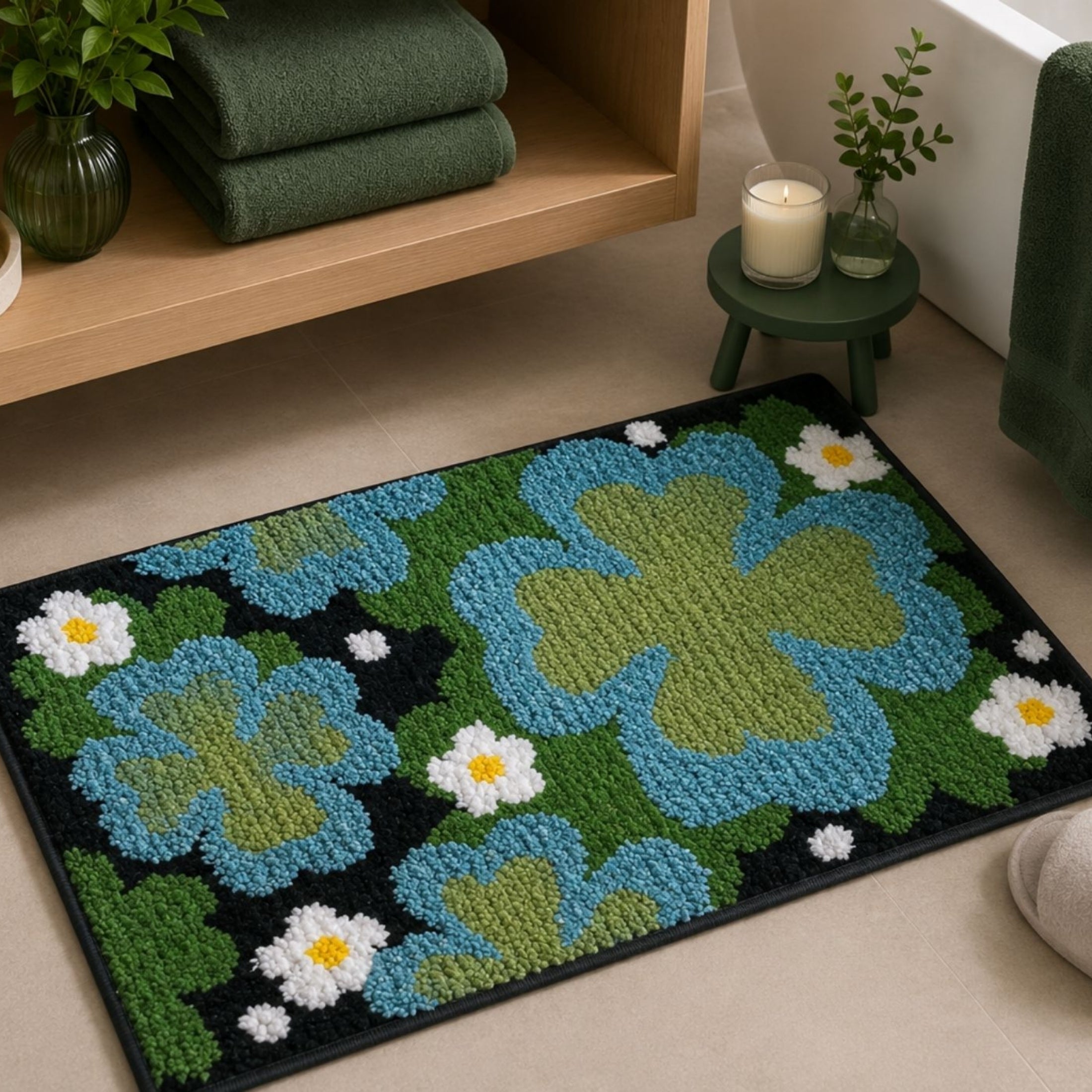 Birch Microfiber Anti Skid Super Absorbent Bathmat - Decovia