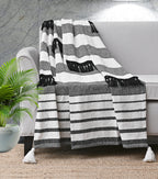 Throw-Fringe-Black-White