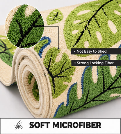 Jade Microfiber Anti Skid Super Absorbent Bathmat - Decovia