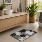 Leaf Flower Microfiber Anti Skid Super Absorbent Bathmat - Decovia