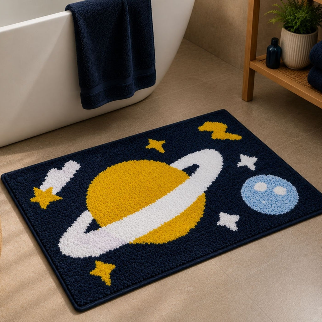 Jupitor Microfiber Anti Skid Super Absorbent Bathmat - Decovia