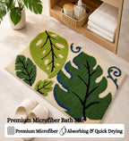 Jade Microfiber Anti Skid Super Absorbent Bathmat - Decovia