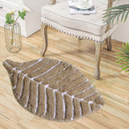Leaf Tufted Bath Mat | Anti Skid Super Absorbent Mats for Home Living Room Kitchen Bathroom Mat Pack of 1
