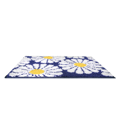 Sun Flower Microfiber Anti Skid Super Absorbent Bathmat - Decovia