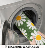 Sun Flower Microfiber Anti Skid Super Absorbent Bathmat - Decovia