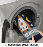 Moon Microfiber Anti Skid Super Absorbent Bathmat - Decovia
