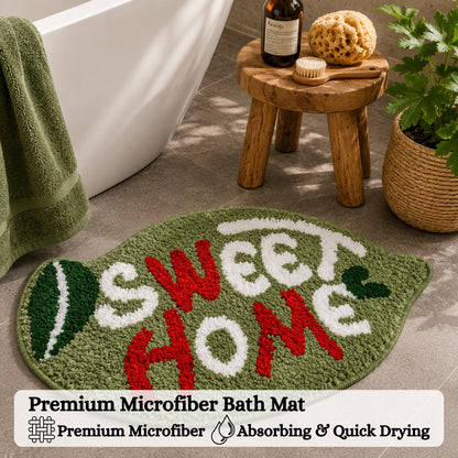 Sweet Home Microfiber Anti Skid Super Absorbent Bathmat - Decovia