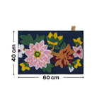 Floral Microfiber Anti Skid Super Absorbent Bathmat - Decovia