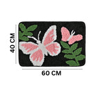 Butterfly Microfiber Anti Skid Super Absorbent Bathmat - Decovia