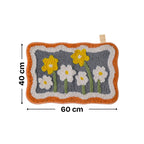 Lily Flower Microfiber Anti Skid Super Absorbent Bathmat - Decovia