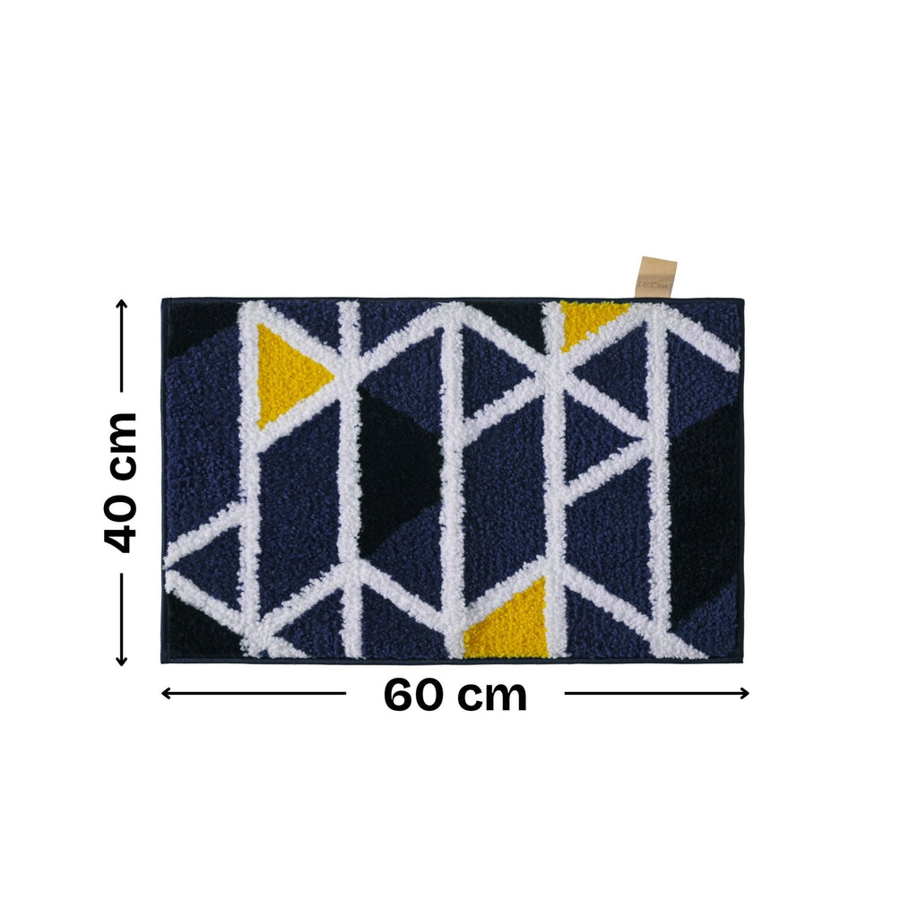 Triangle Microfiber Anti Skid Super Absorbent Bathmat - Decovia