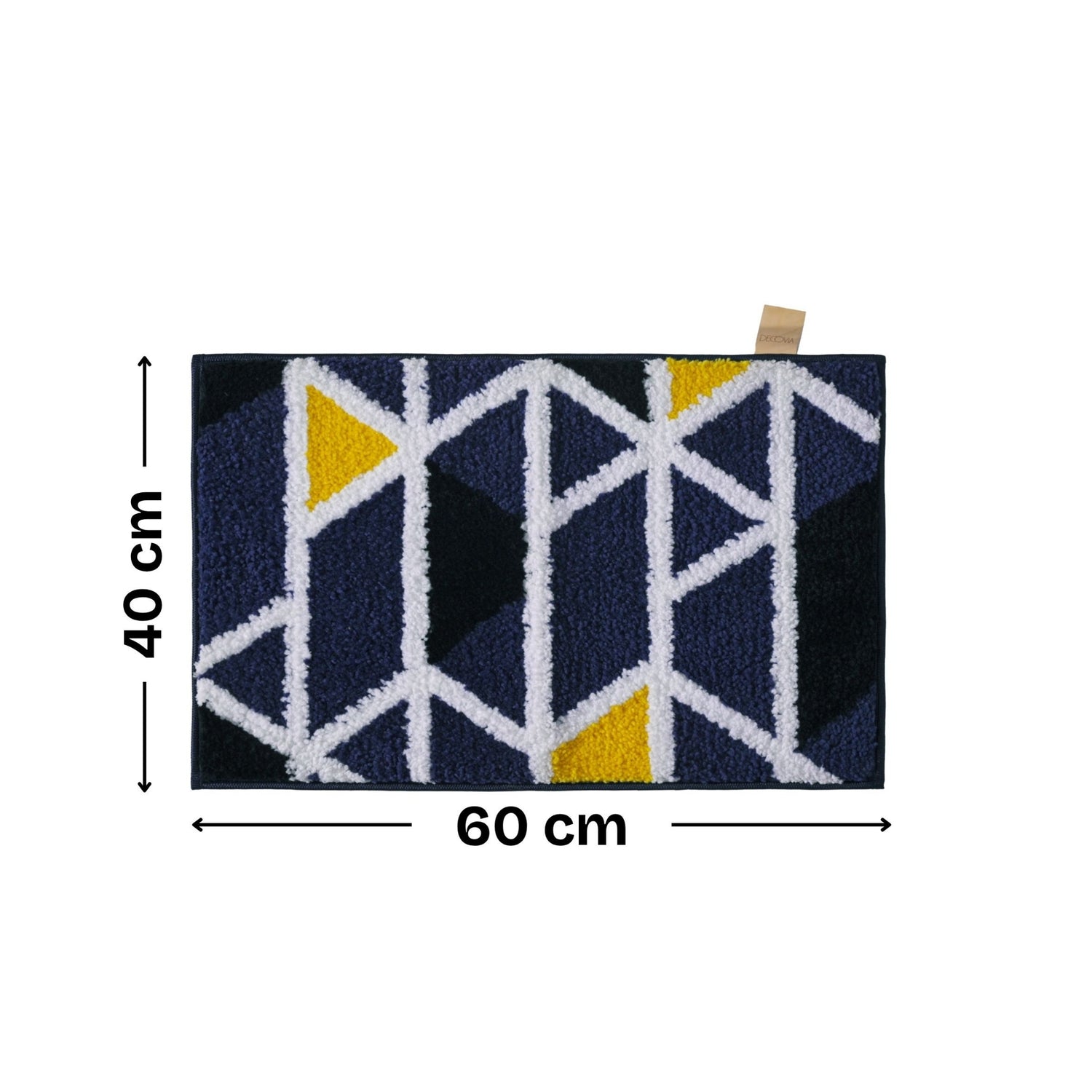 Triangle Microfiber Anti Skid Super Absorbent Bathmat - Decovia