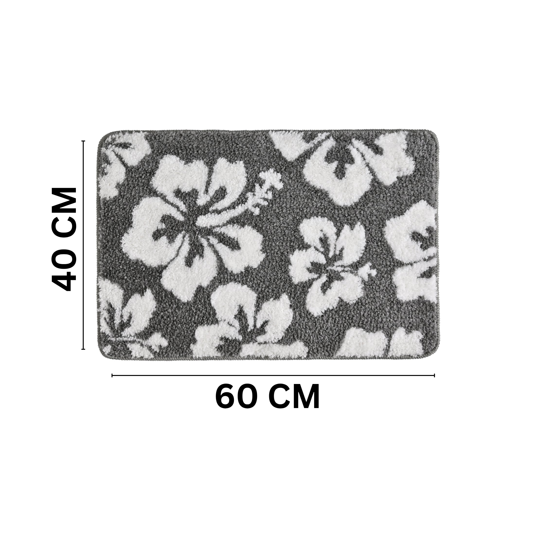 Butterfly Microfiber Anti Skid Super Absorbent Bathmat - Decovia