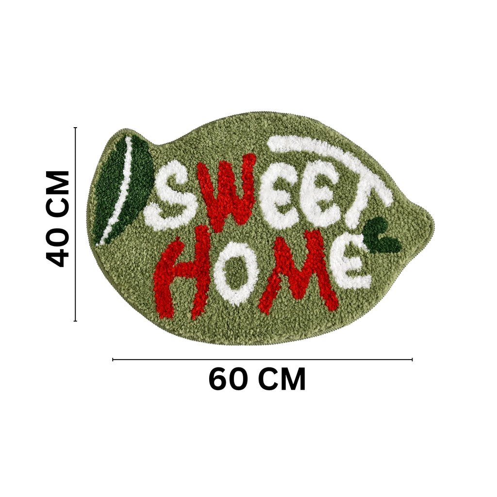 Sweet Home Microfiber Anti Skid Super Absorbent Bathmat - Decovia