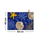 Seashell Microfiber Anti Skid Super Absorbent Bathmat - Decovia
