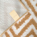 Zigzag Microfiber Anti Skid Super Absorbent Bathmat - Decovia