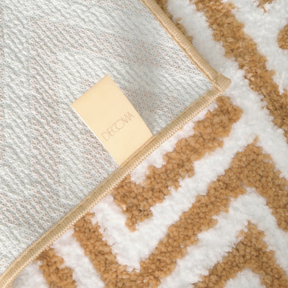 Zigzag Microfiber Anti Skid Super Absorbent Bathmat - Decovia