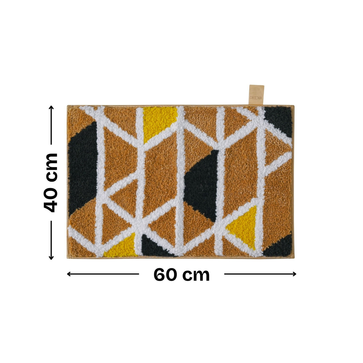 Triangle Microfiber Anti Skid Super Absorbent Bathmat - Decovia