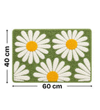 Sun Flower Microfiber Anti Skid Super Absorbent Bathmat - Decovia