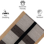 Soft Woven Striped Floor Runner – 58x21 Inch