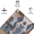 Geometric Pattern Woven Floor Runner – 60x22 Inch