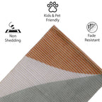 Abstract Wave Woven Floor Runner – 60x22 Inch