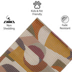 Multicolor Abstract Woven Floor Runner – 60x22 Inch