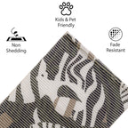 Zebra Print Woven Floor Runner – 60x22 Inch