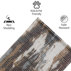 Rustic Brushstroke Woven Floor Runner – 60x22 Inch