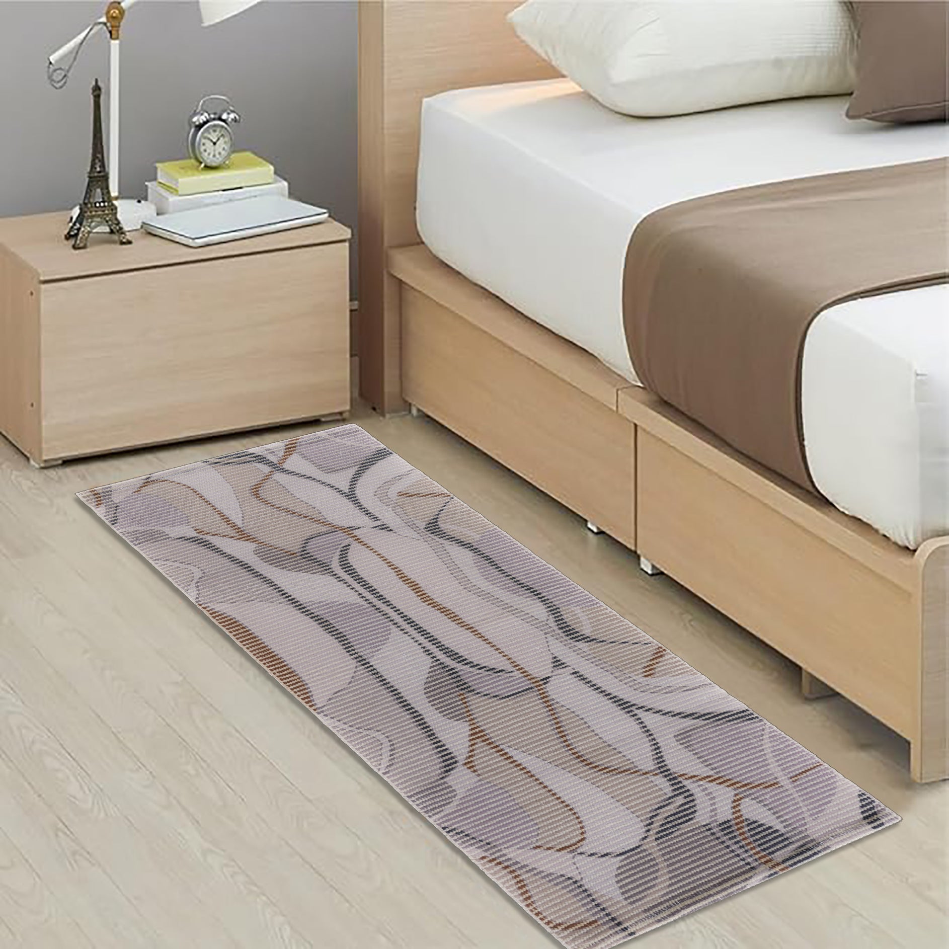 Abstract Wave Woven Floor Runner – 60x22 Inch