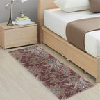 Vintage Floral Paisley Woven Floor Runner – 60x22 Inch