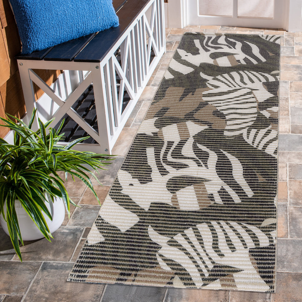 Zebra Print Woven Floor Runner – 60x22 Inch
