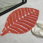 Leaf Tufted Bath Mat |  Anti Skid Super Absorbent Mats for Home Living Room Kitchen Bathroom Mat  Pack of 1  (60 x 40 cm }