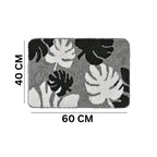 Leaf Flower Microfiber Anti Skid Super Absorbent Bathmat - Decovia