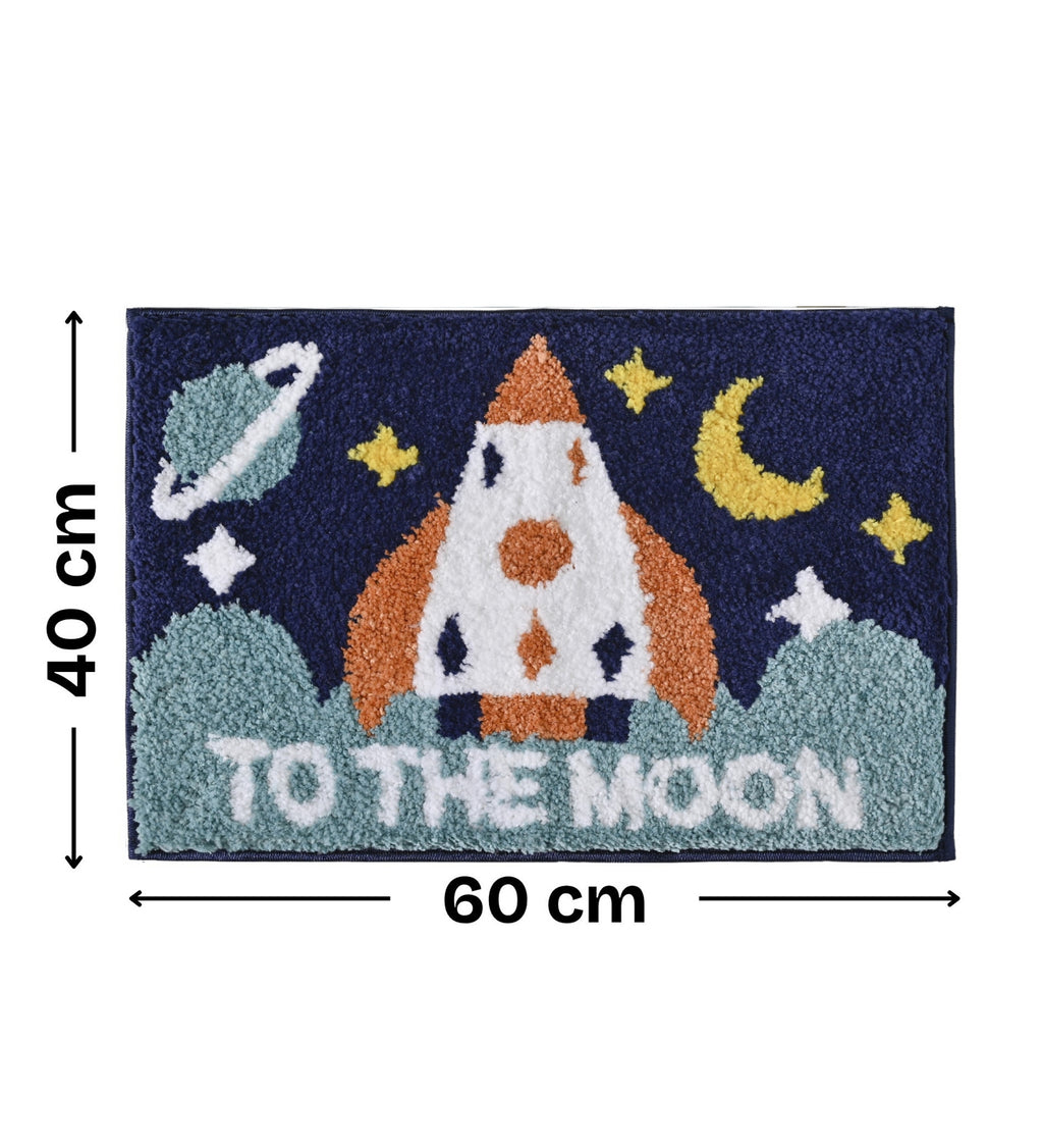 Moon Microfiber Anti Skid Super Absorbent Bathmat - Decovia