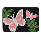 Butterfly Microfiber Anti Skid Super Absorbent Bathmat - Decovia