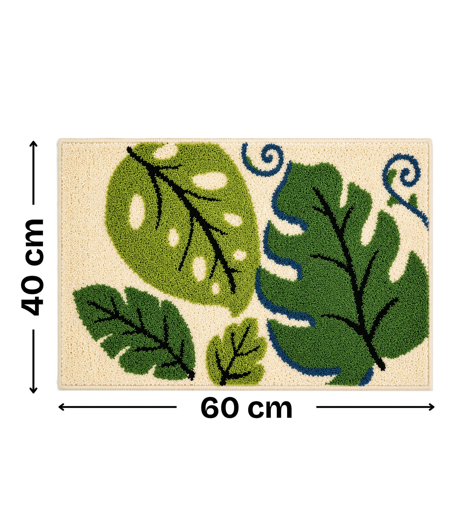 Jade Microfiber Anti Skid Super Absorbent Bathmat - Decovia