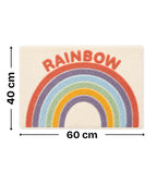 Rainbow Microfiber Anti Skid Super Absorbent Bathmat - Decovia