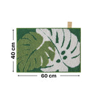 Flower Leaf Microfiber Anti Skid Super Absorbent Bathmat - Decovia