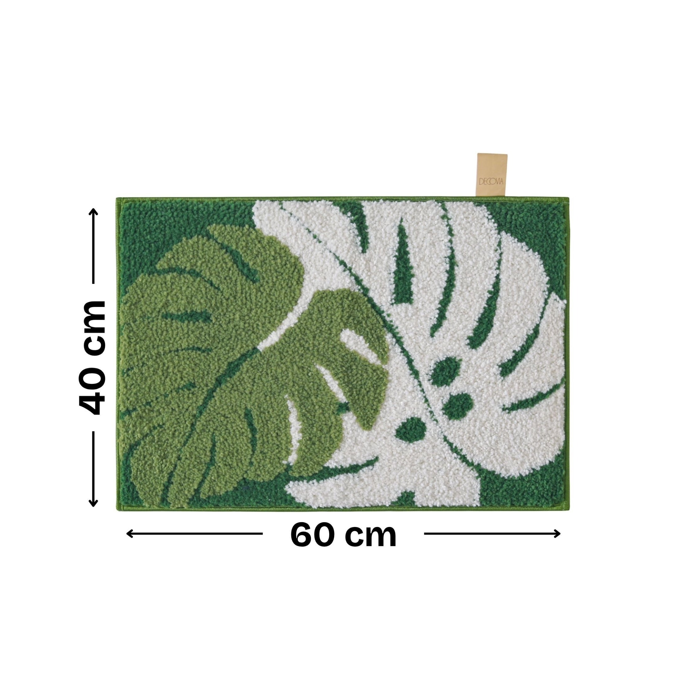 Flower Leaf Microfiber Anti Skid Super Absorbent Bathmat - Decovia