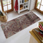 Vintage Floral Paisley Woven Floor Runner – 60x22 Inch