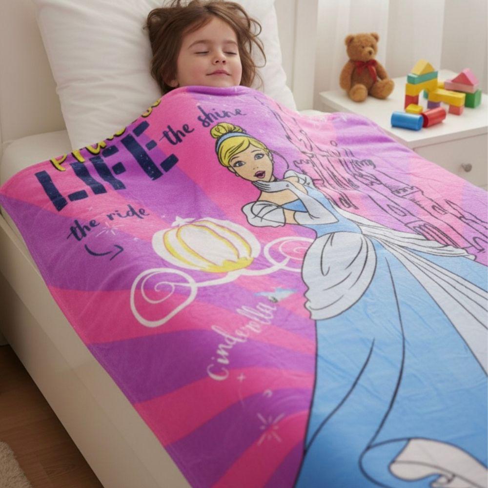 DECOVIA Disney Kids Printed Single Bed Blanket | Soft &amp; Cozy Cartoon Blanket